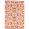 Capel Rugs Capel Rugs Finesse - Stencil Square 3x5 Terracotta Area Rugs