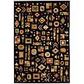 Capel Rugs Capel Rugs Crystalle - Abstract  4x5 Black Area Rugs
