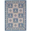 Capel Rugs Capel Rugs Finesse - Stencil Square 8x11 Bleu Area Rugs