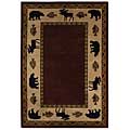 Capel Rugs Capel Rugs Cabin Retreat 8x10 Merlot Area Rugs