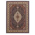 Capel Rugs Capel Rugs Satin - Kashan 10x13 Navycream Area Rugs