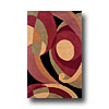Hellenic Rug Imports, Inc. Hellenic Rug Imports, Inc. Torino 4 X 6 Retro Circles Red Area R