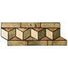 Caribe Stone Caribe Stone Decorative Borders - Travertine Chevron Tile  &  Ston
