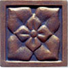 Interceramic Interceramic Metal Impressions Roman Flowers 4 X 4 Deco C Roman