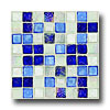 Daltile Daltile Egyptian Glass Mosaics Blends Sapphire Collage Tile  &  St
