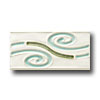 United States Ceramic Tile United States Ceramic Tile Decorative Accents Lime Swirls Listel