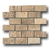 Crossville Crossville Triton Brick Mosaic 2 X 4 Noce Travertine Tile  &  Ston
