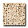 Crossville Crossville Labyrinth Split Mosaic White Travertine / timber Tile  &