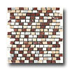 Crossville Crossville Phoenix Mixed Stone Mosaic White / gold Travertine / whit