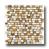 Crossville Crossville Phoenix Mixed Stone Mosaic White / onyx / gold Travertine