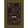Milliken Milliken Meadow 5 X 8 Oval Onyx Oregano Area Rugs
