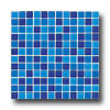 Crossville Crossville Glass Blox Blend Mosaic 1 X 1 Angel Fish / blue Grotto /