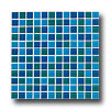 Crossville Crossville Glass Blox Blend Mosaic 1 X 1 Mermaid / vivid Teal / sapp