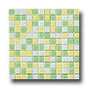Crossville Crossville Glass Blox Blend Mosaic 1 X 1 Moonbeam / lemon Zest / lim
