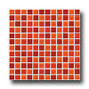 Crossville Crossville Glass Blox Blend Mosaic 1 X 1 Orange Sizzle / flame / daz
