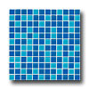 Crossville Crossville Glass Blox Blend Mosaic 1 X 1 South Sea / aquean / blue G
