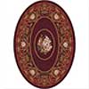 Milliken Milliken Montfleur 8 X 11 Oval Dark Cherry Area Rugs