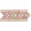 Tesoro Tesoro Silvia Listello Ivory / rojo Tile  &  Stone