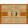 Milliken Milliken Miami Hurricanes 5 X 8 Miami Hurricanes Area Rugs