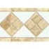Daltile Tumbled Stone Combination Listello Arctic White/trav Sto