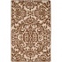Harounian Rugs International Damask 4 X 6 Ivory/brown Area Rugs
