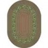 Milliken Oak Braid 4 X 5 Oval Celadon Area Rugs
