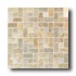 American Olean Tumbled Slate Pinwheel Mosaic China Gold Tile & S