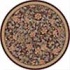 Milliken Delphi 8 Round Damask Red Area Rugs