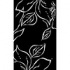 Kane Carpet After Hours 2 X 8 Leaf White On Black Area Rugs