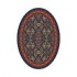 Milliken Kamil 8 X 11 Oval Blue Grey Area Rugs