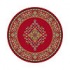 Milliken Merkez 8 Round Currant Red Area Rugs
