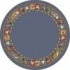 Milliken Toy Parade 8 Round Lapis Area Rugs