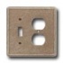Questech Dorset Switch Plates - Noche Toggle Duplex Combo Tile &