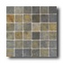 American Olean Tumbled Slate Mosaic 2 X 2 China Multicolor Tile