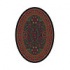 Milliken Sumero 5 X 8 Oval Russet Ebony Area Rugs