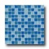 American Olean Legacy Glass Mosaic Blend Blue Blend Tile & Stone