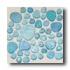 Daltile Glass Pebbles Mosaic Gleamy 50% Iridescent Tile & Stone