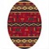 Milliken Wide Ruins 8 X 11 Oval Ebony Area Rugs