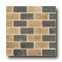 Crossville Empire Mosaic Brick Elba Night & Cognac Tile & Stone