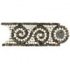 Daltile Tumbled Decorative Mosaics Marfil/emperador Scroll Tile