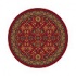 Milliken Kamil 8 Round Red Cinnamon Area Rugs