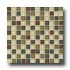 Daltile Glass Reflections Blends Mosaic 1 X 1 Urban Camouflage T
