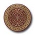 Kaleen Mystical Garden 6 Round Williamsburg Garden Red Area Rugs