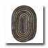 Colonial Mills, Inc. Montage 8 X 11 Oval Ebony Are