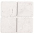 Tesoro Spaccato Insert Botticino Pearl 4x4 Tile & Stone