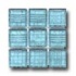 Diamond Tech Glass Mosaic Glass Series - Clear Bottle Blue Tile