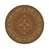 Milliken Merkez 8 Round Umber Area Rugs