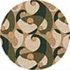 Milliken Remous 8 Round Deep Olive Area Rugs