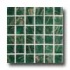Daltile Elemental Glass Mosaic Shamrock Tile  and  Sto