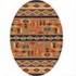 Milliken Wide Ruins 5 X 8 Oval Smog Area Rugs